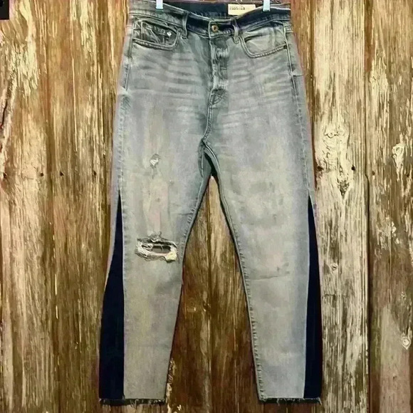EUC PISTOLA HIGH RISE BUTTON FLY DISTRESSED JEANS - Picture 1 of 6